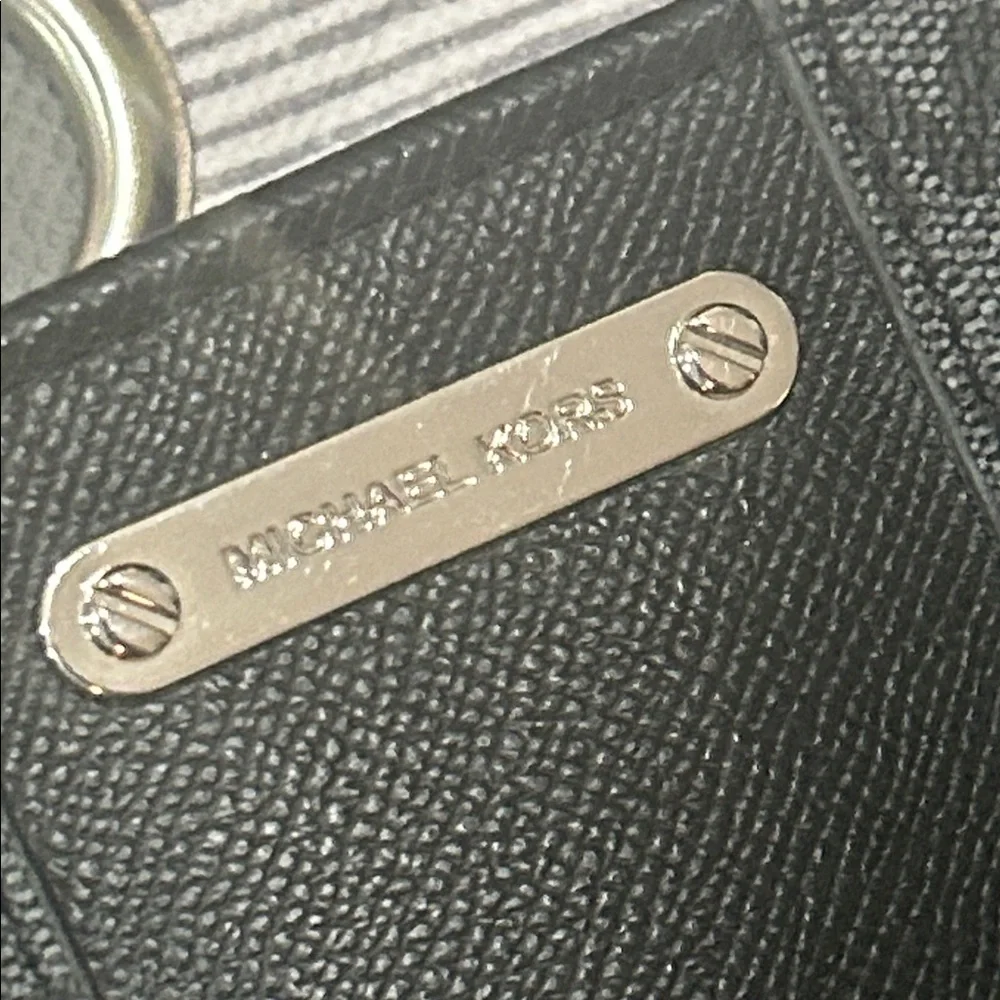 Michael Kors Gray and Black MK Logo Signature Belt Bag NEW - Picture 2 of 8